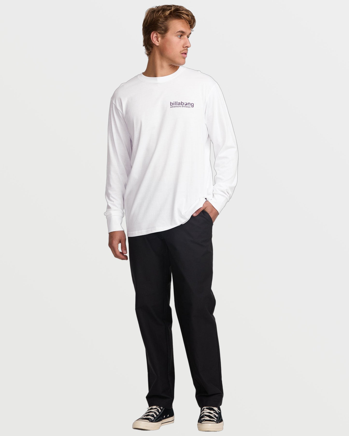 Grow A/Div Long Sleeve Tee - White