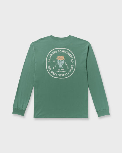 Desert Flower Regular Long Sleeve T-Shirt - Sage Green