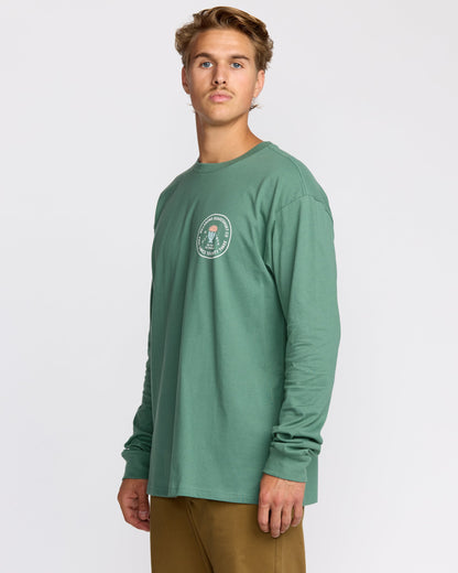 Desert Flower Regular Long Sleeve T-Shirt - Sage Green