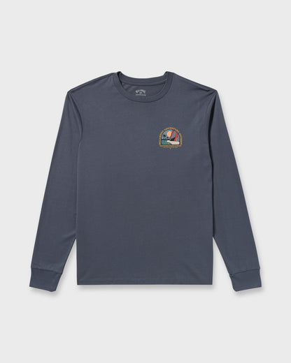 Sundown A/Div Long Sleeve T-Shirt - Midnight Blue