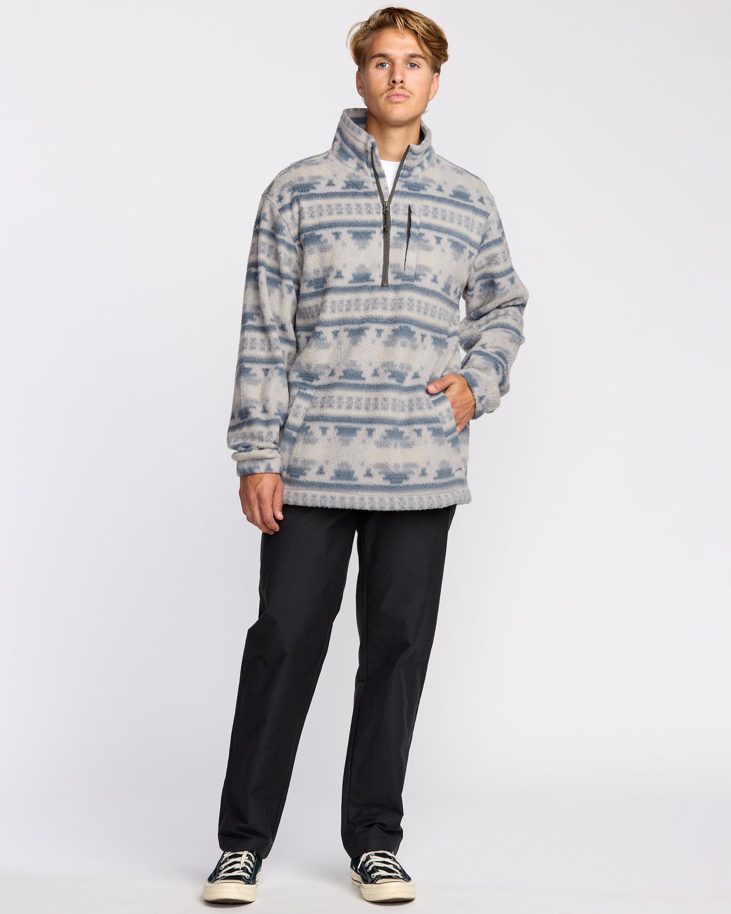Boundary Mock Sweatshirt - Alloy
