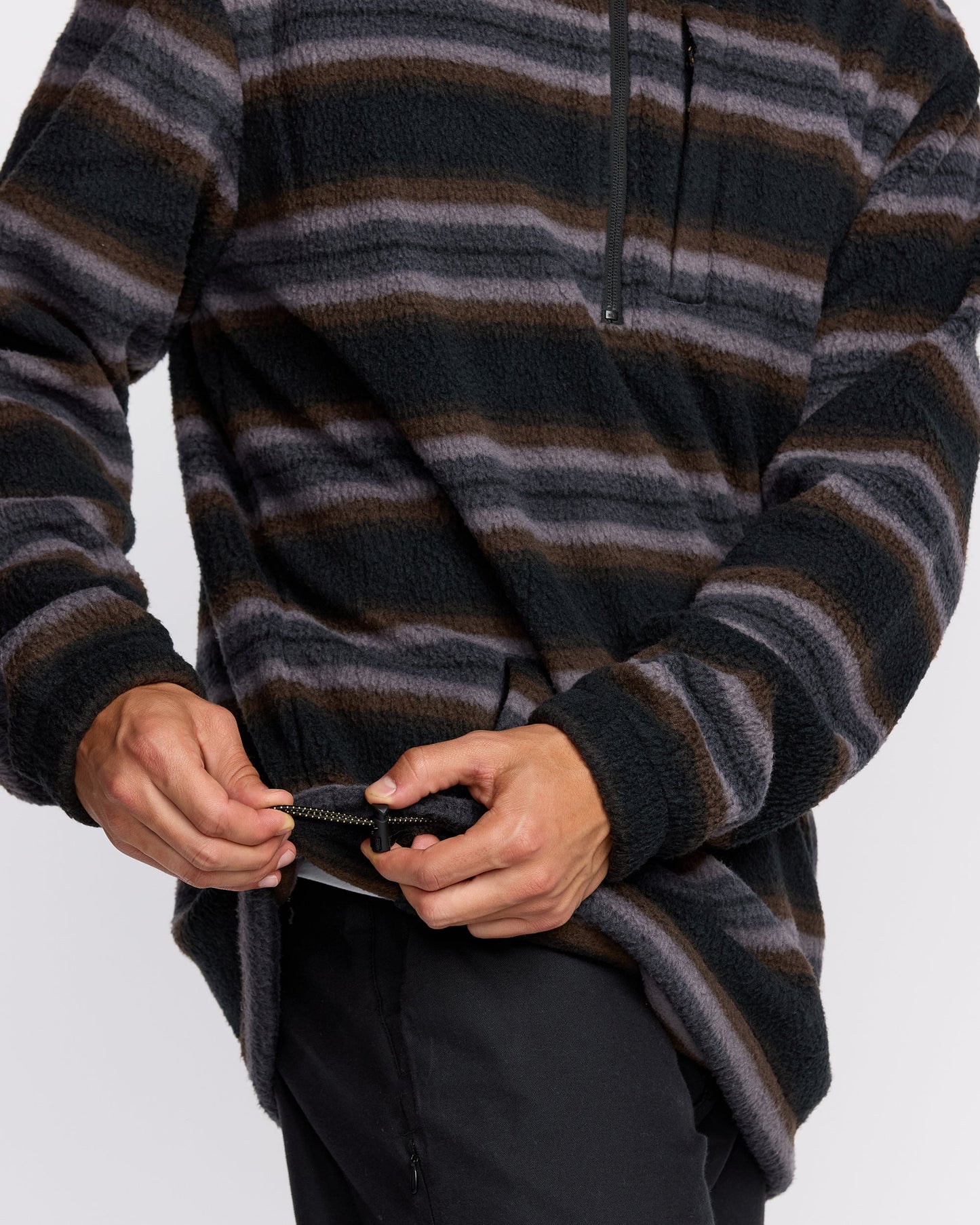 Boundary Mock Sweatshirt - Black