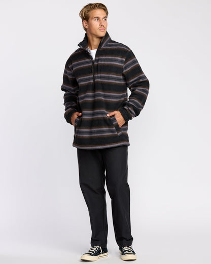 Boundary Mock Sweatshirt - Black