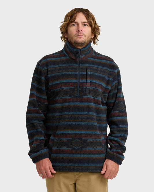 Boundary Mock Sweatshirt - Dark Navy