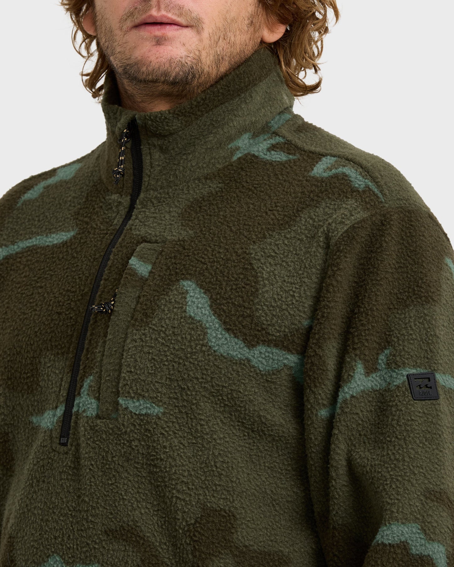 Boundary Mock Sweatshirt - Military Camo