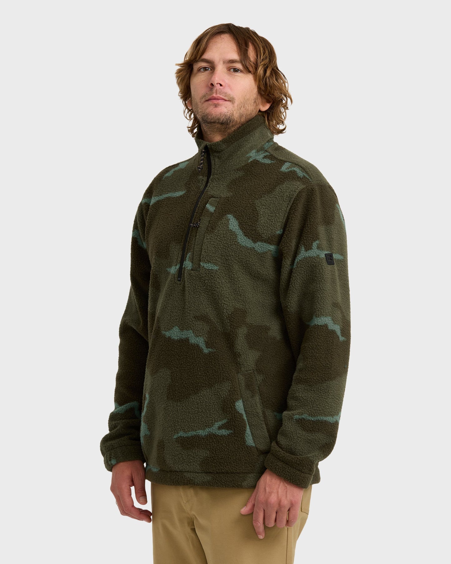 Boundary Mock Sweatshirt - Military Camo