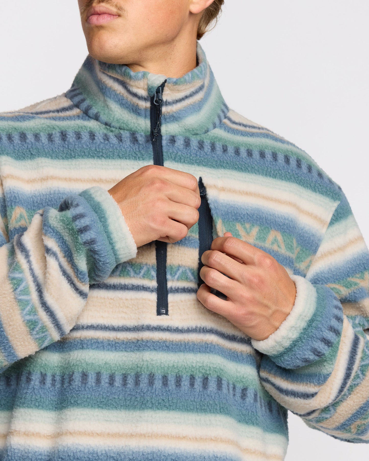Boundary Mock Sweatshirt - Silver Birch