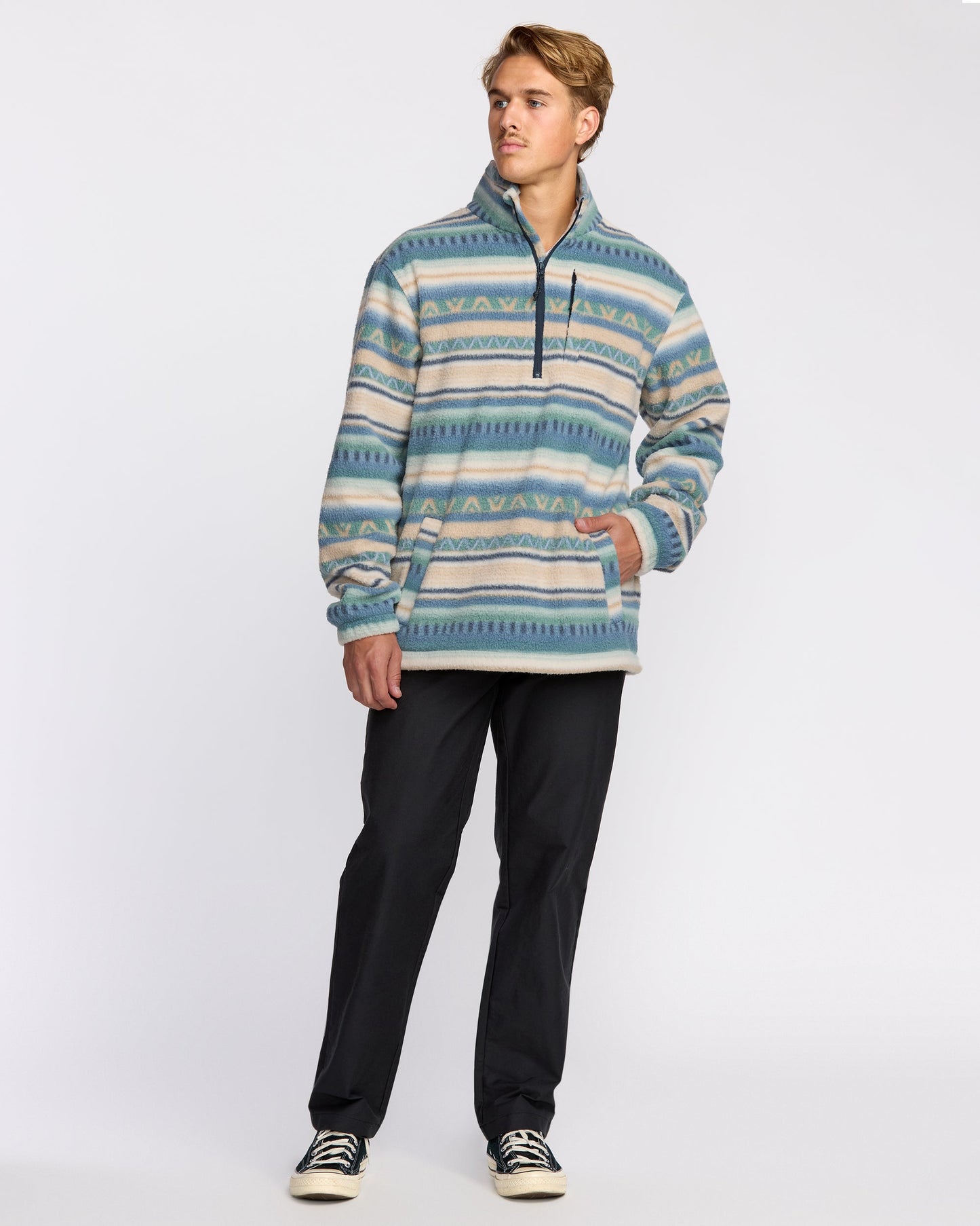 Boundary Mock Sweatshirt - Silver Birch