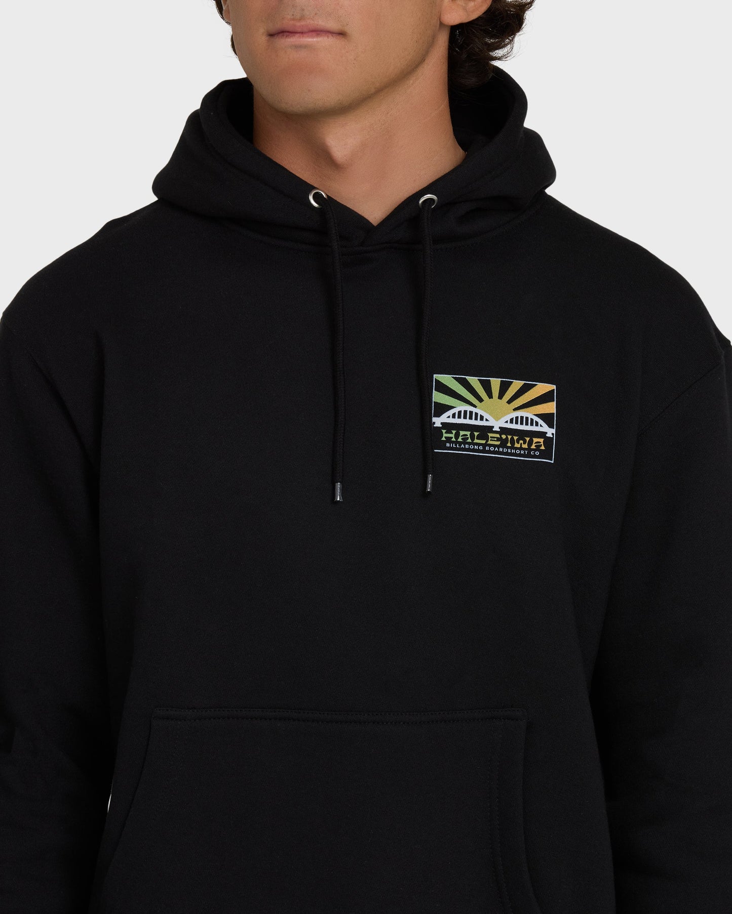 Haleiwa rising sun fleece - Black