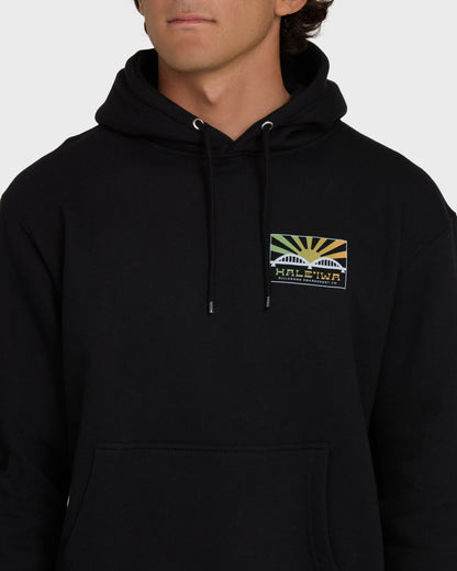 Haleiwa rising sun fleece - Black