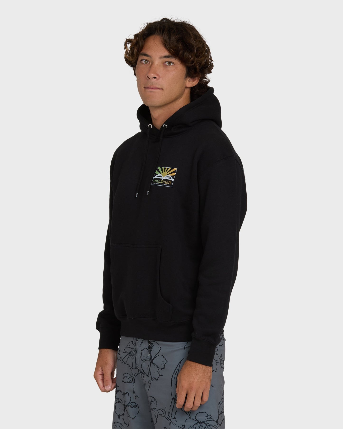 Haleiwa rising sun fleece - Black