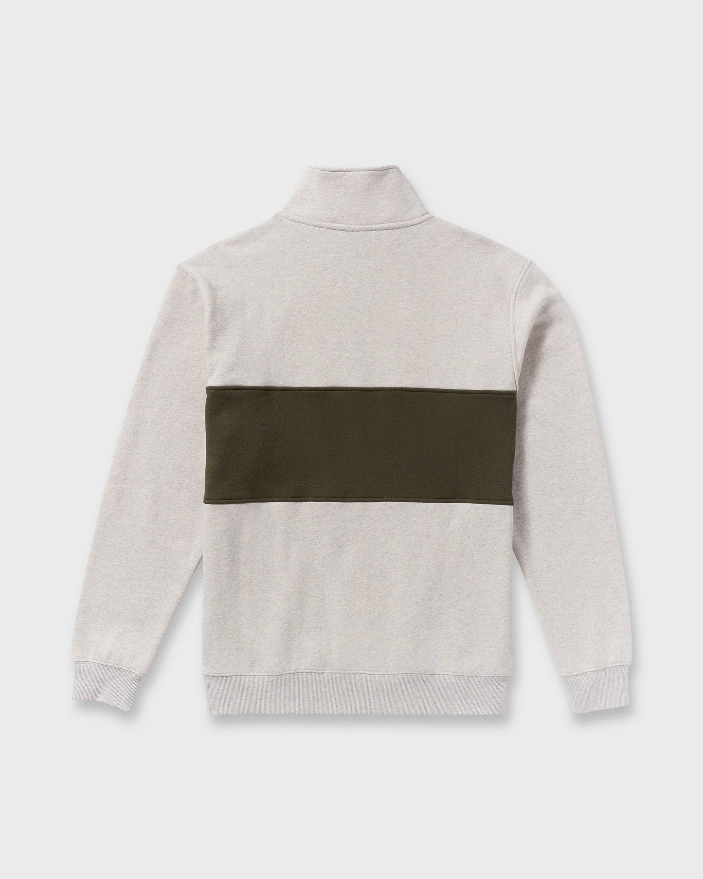Bad Dog 3/4 Zip Mockneck Sweatshirt - Sand Htr
