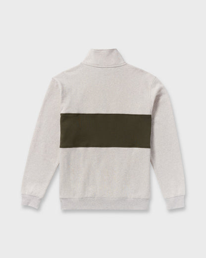 Bad Dog 3/4 Zip Mockneck Sweatshirt - Sand Htr