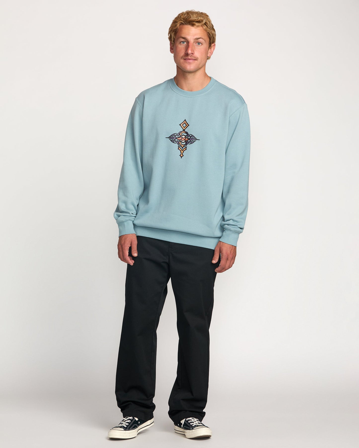 Occy Crew Sweatshirt - Cloud Blue