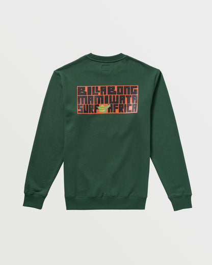 Billabong x Mami Wata Surf Africa Crew Sweatshirt - Forest