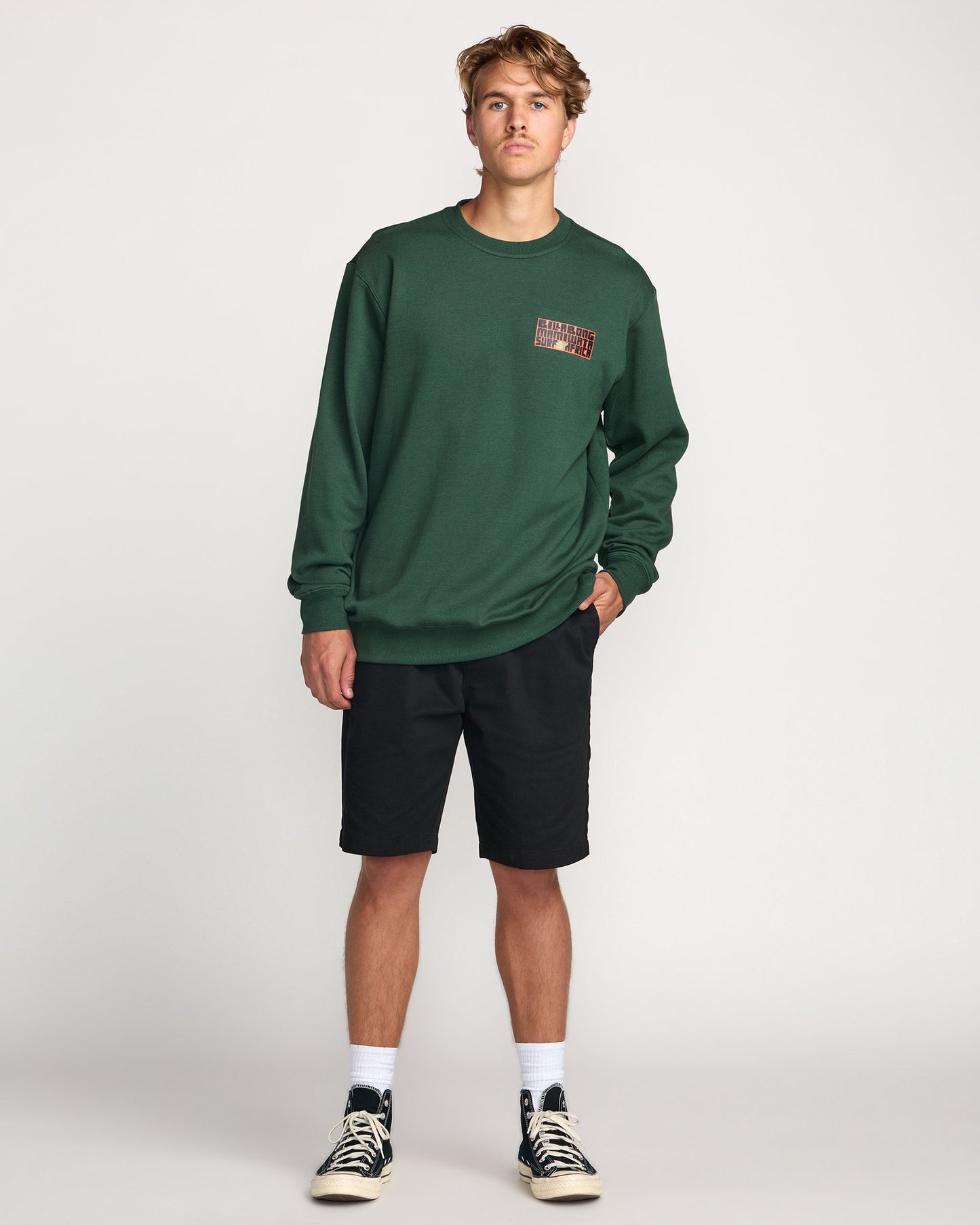 Billabong x Mami Wata Surf Africa Crew Sweatshirt - Forest
