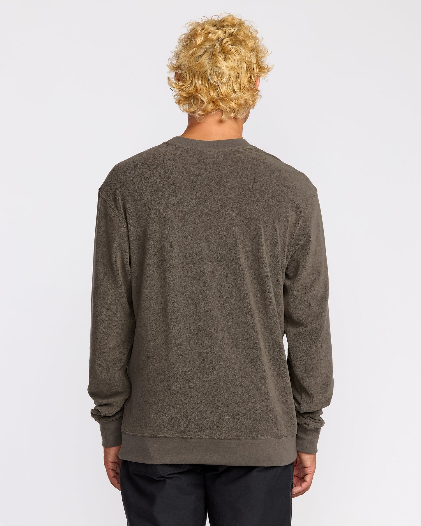 Torched Crewneck Sweatshirt - Brown
