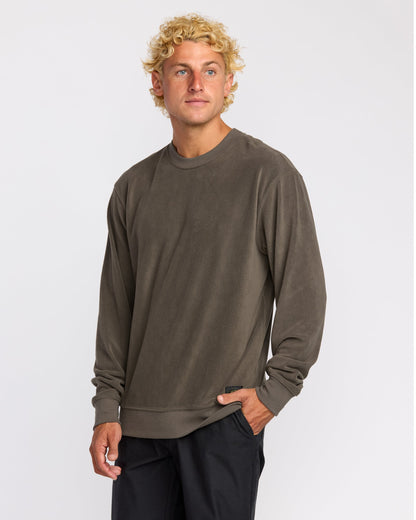 Torched Crewneck Sweatshirt - Brown
