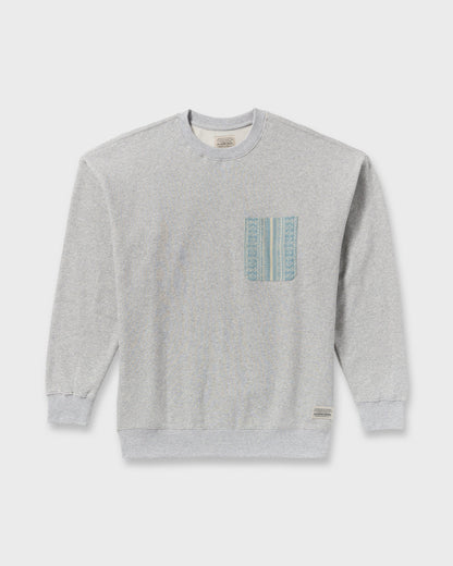 Austin Garage Crew Sweatshirt - Lt Grey Htr