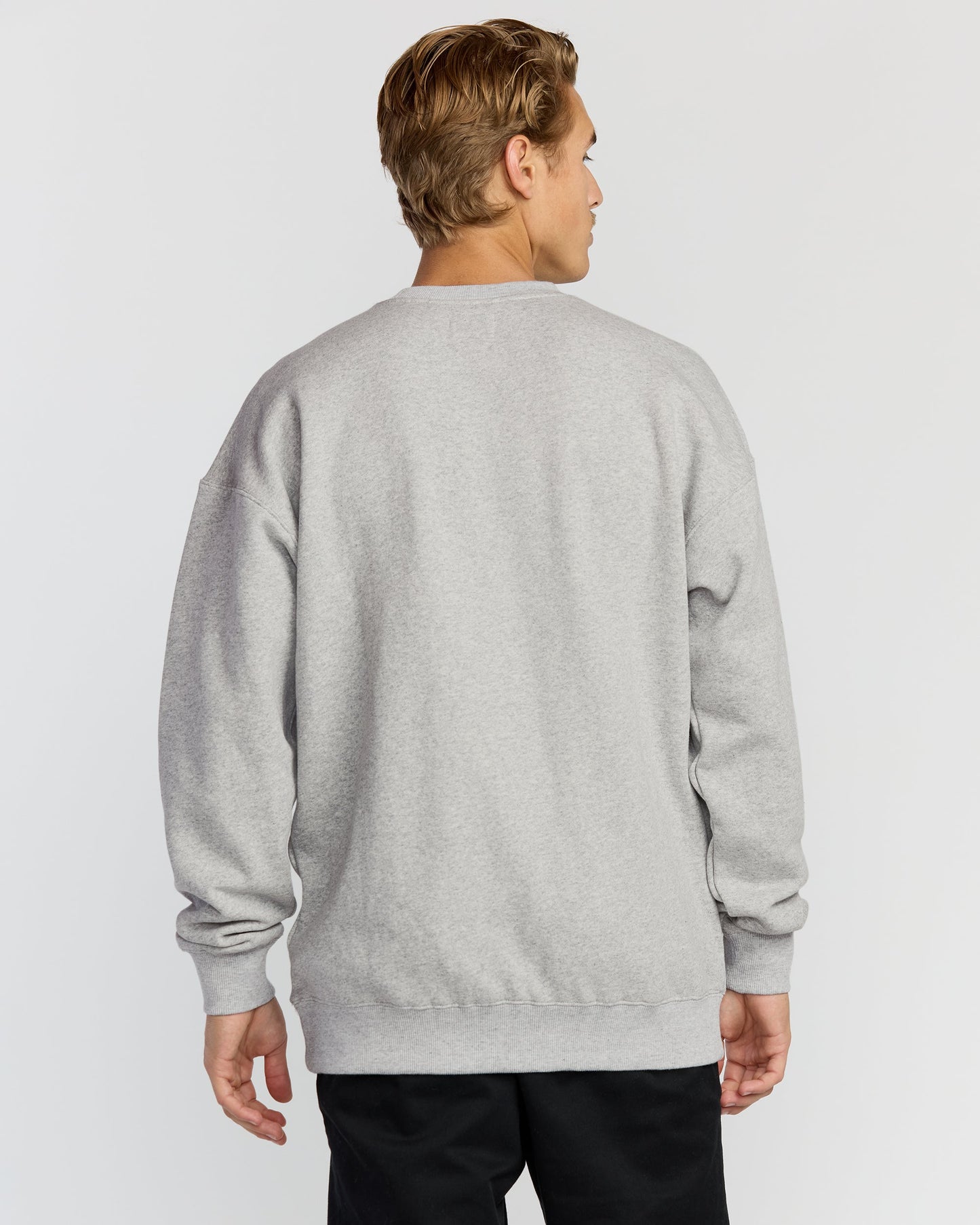 Austin Garage Crew Sweatshirt - Lt Grey Htr