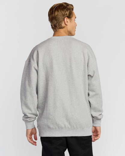 Austin Garage Crew Sweatshirt - Lt Grey Htr