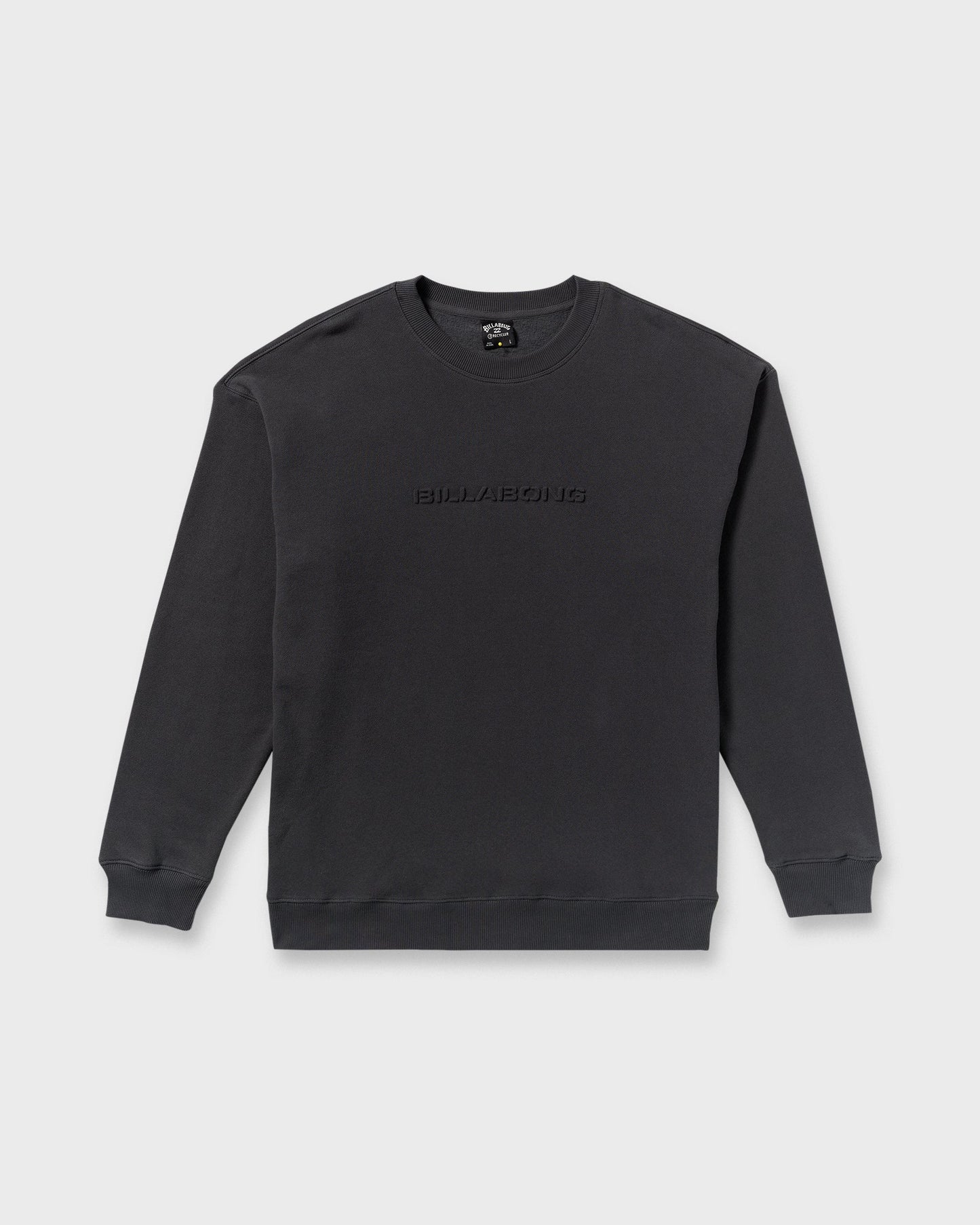 Iconic Emboss Crewneck Sweatshirt - Black