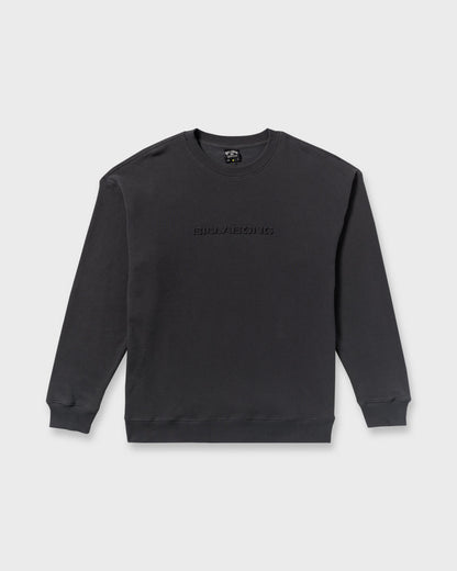 Iconic Emboss Crewneck Sweatshirt - Black