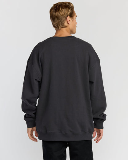 Iconic Emboss Crewneck Sweatshirt - Black