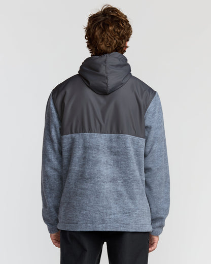 Boundary Lite Zip Sweatshirt - Steel Blue