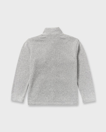 Boundary Mock Neck Zip Sweatshirt - Grey Htr