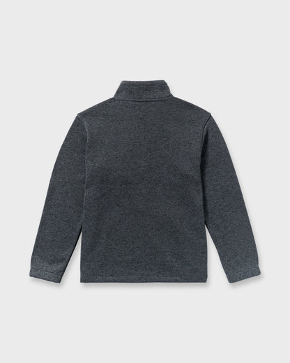 Boundary Mock Neck Zip Sweatshirt - Navy