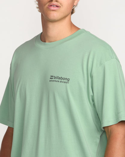 Making Tracks A/Div Tee - Mist Green