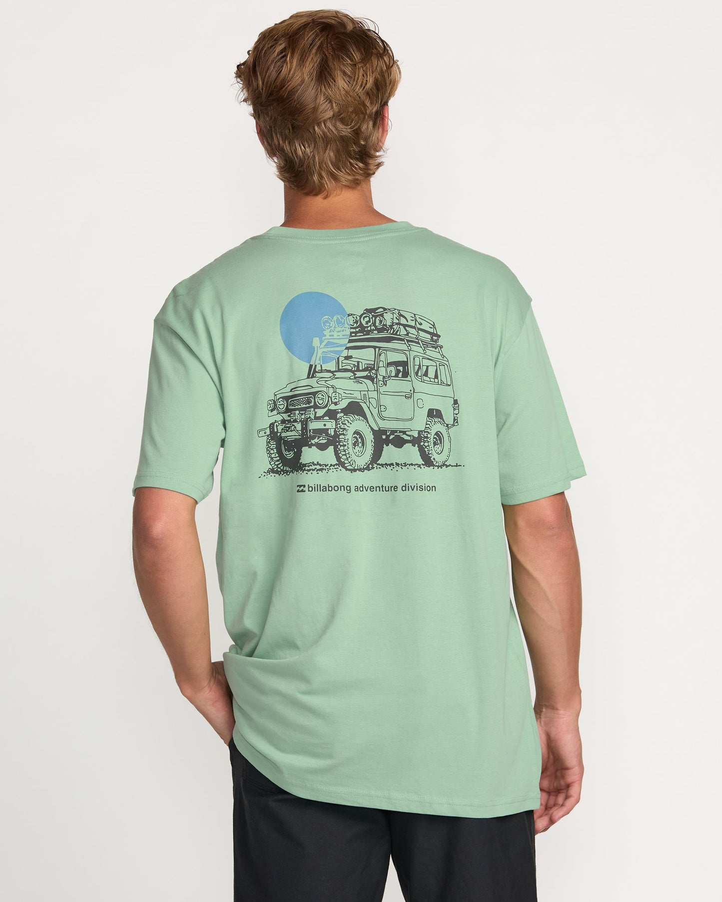 Making Tracks A/Div Tee - Mist Green