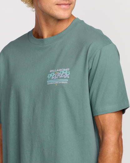 Coastal Range A/Div Short Sleeve T-Shirt - Sea Blue