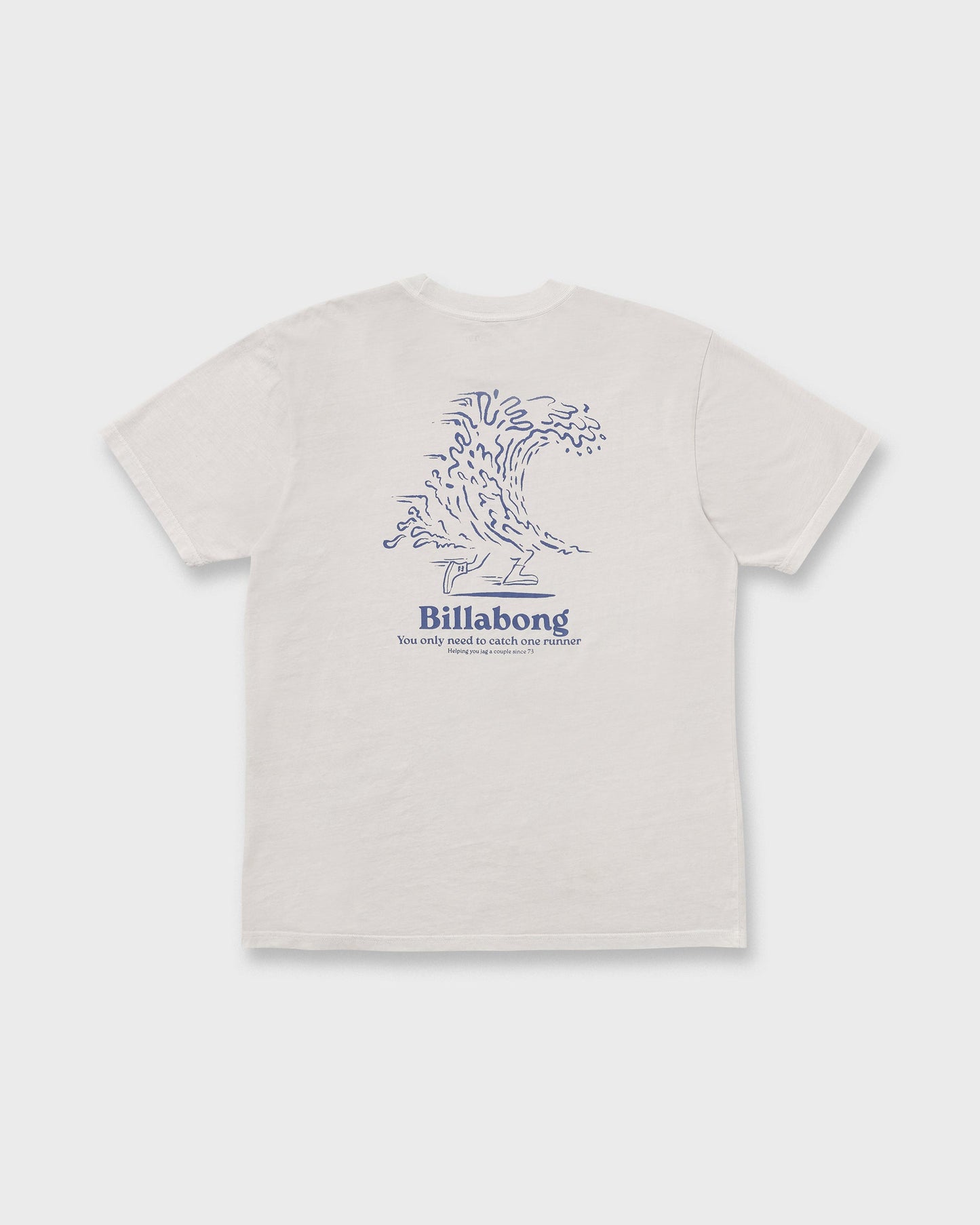 Catch One Premium Wave Wash Tee - Silver