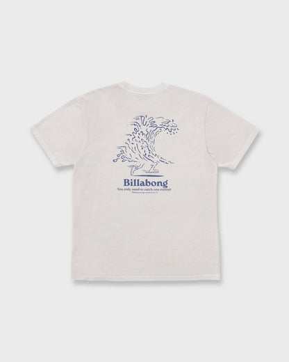 Catch One Premium Wave Wash Tee - Silver