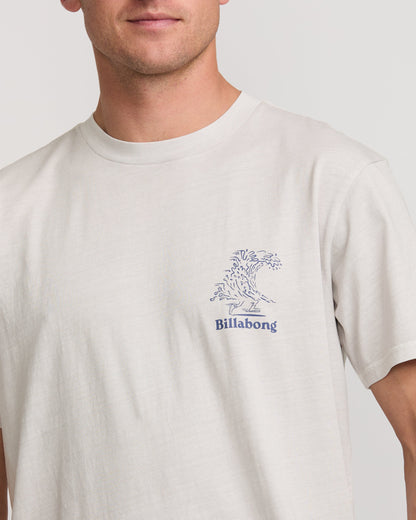 Catch One Premium Wave Wash Tee - Silver