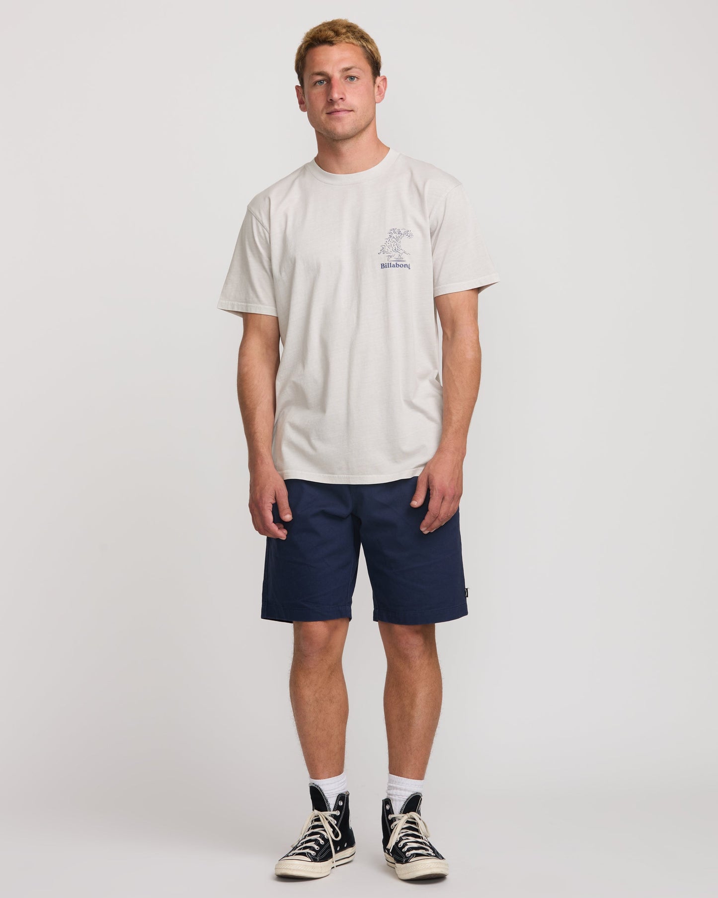 Catch One Premium Wave Wash Tee - Silver