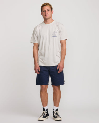 Catch One Premium Wave Wash Tee - Silver