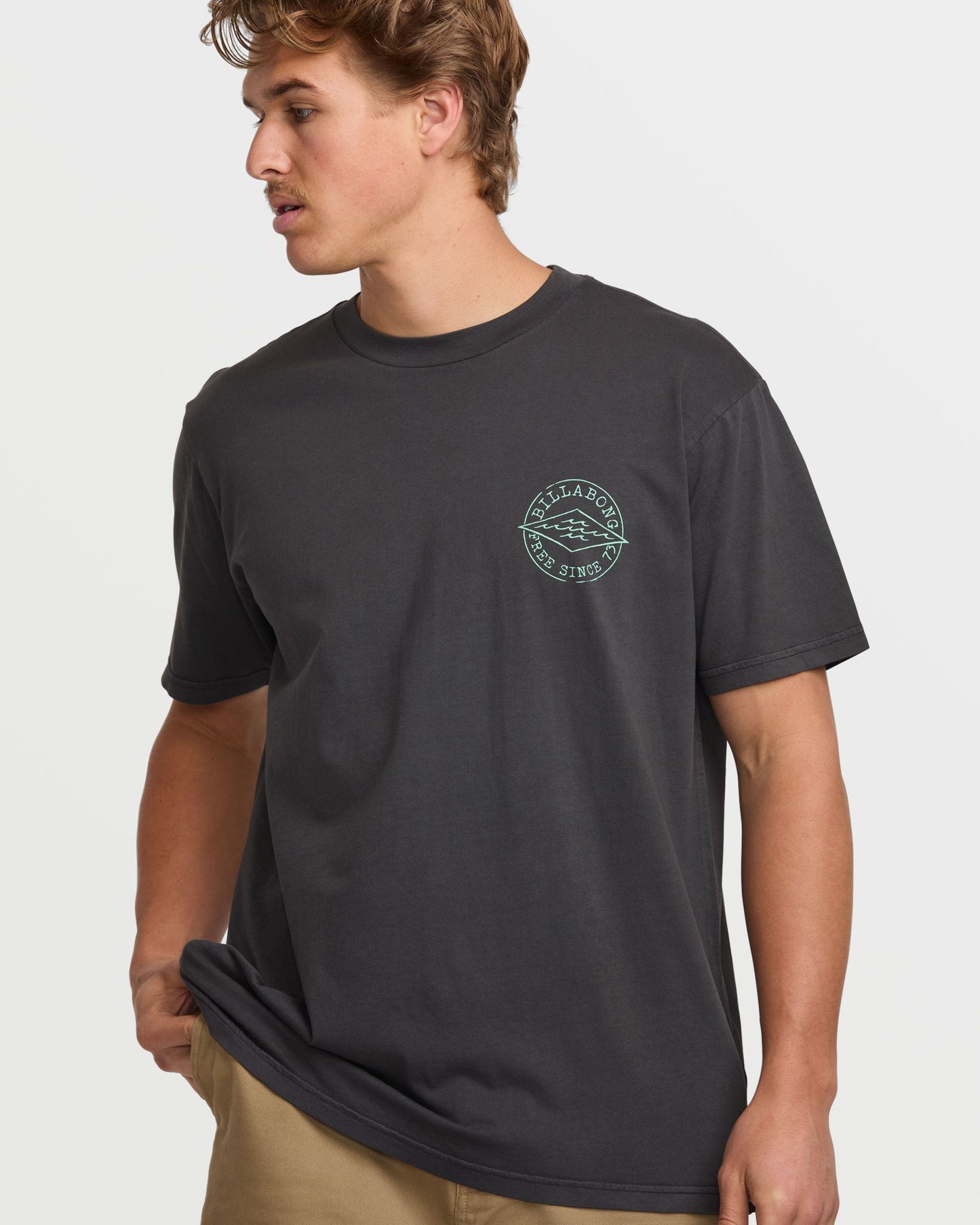 Big Dave Premium Wave Wash Tee - Washed Black