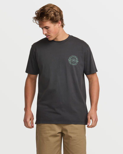 Big Dave Premium Wave Wash Tee - Washed Black
