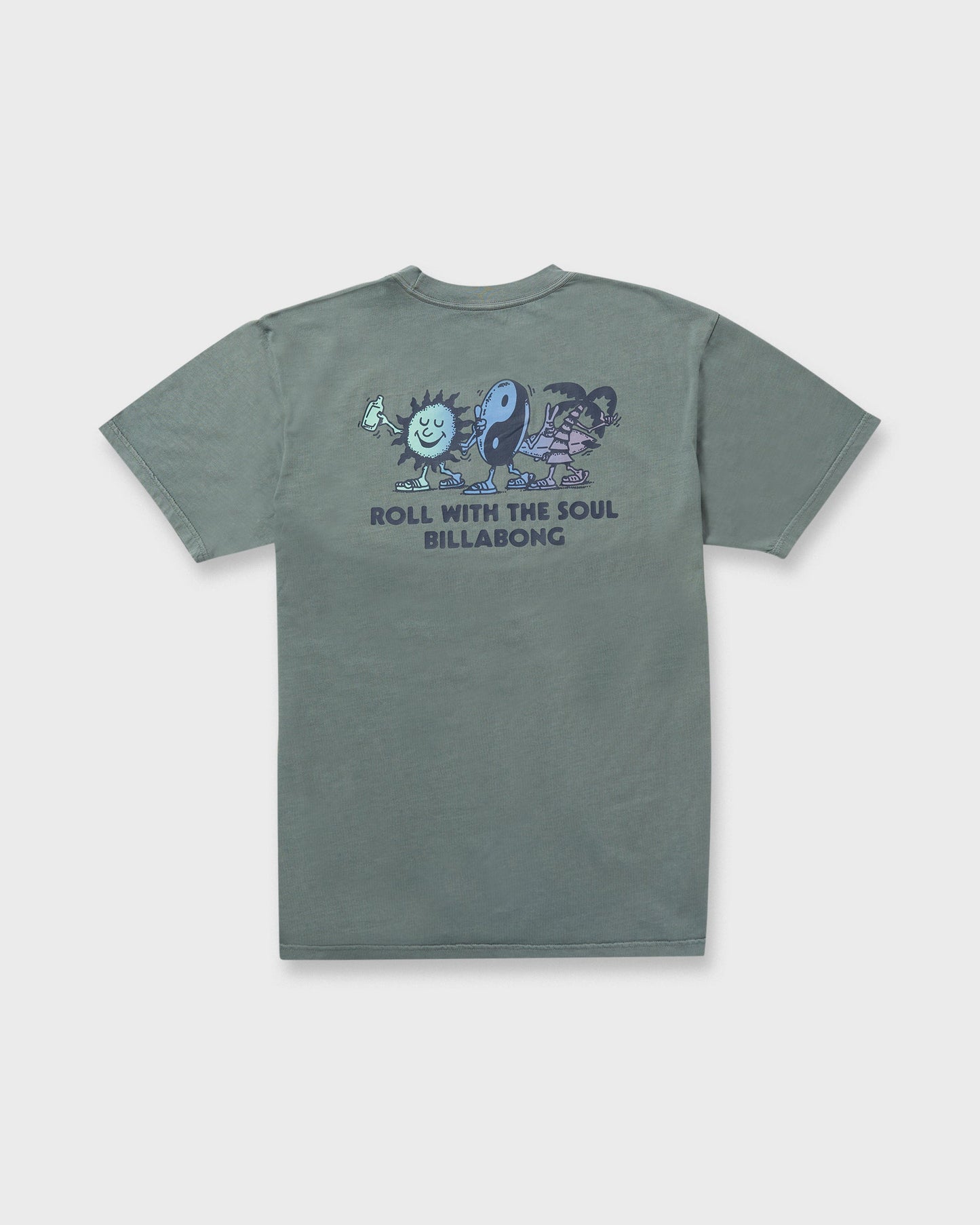 Roll Premium Wave Wash Short Sleeve Tee - Dark Slate