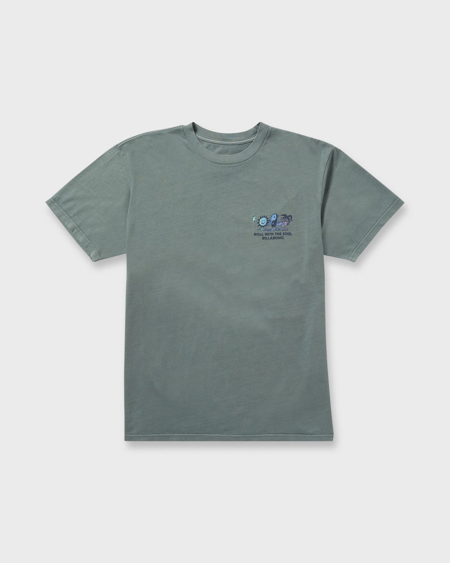 Roll Premium Wave Wash Short Sleeve Tee - Dark Slate