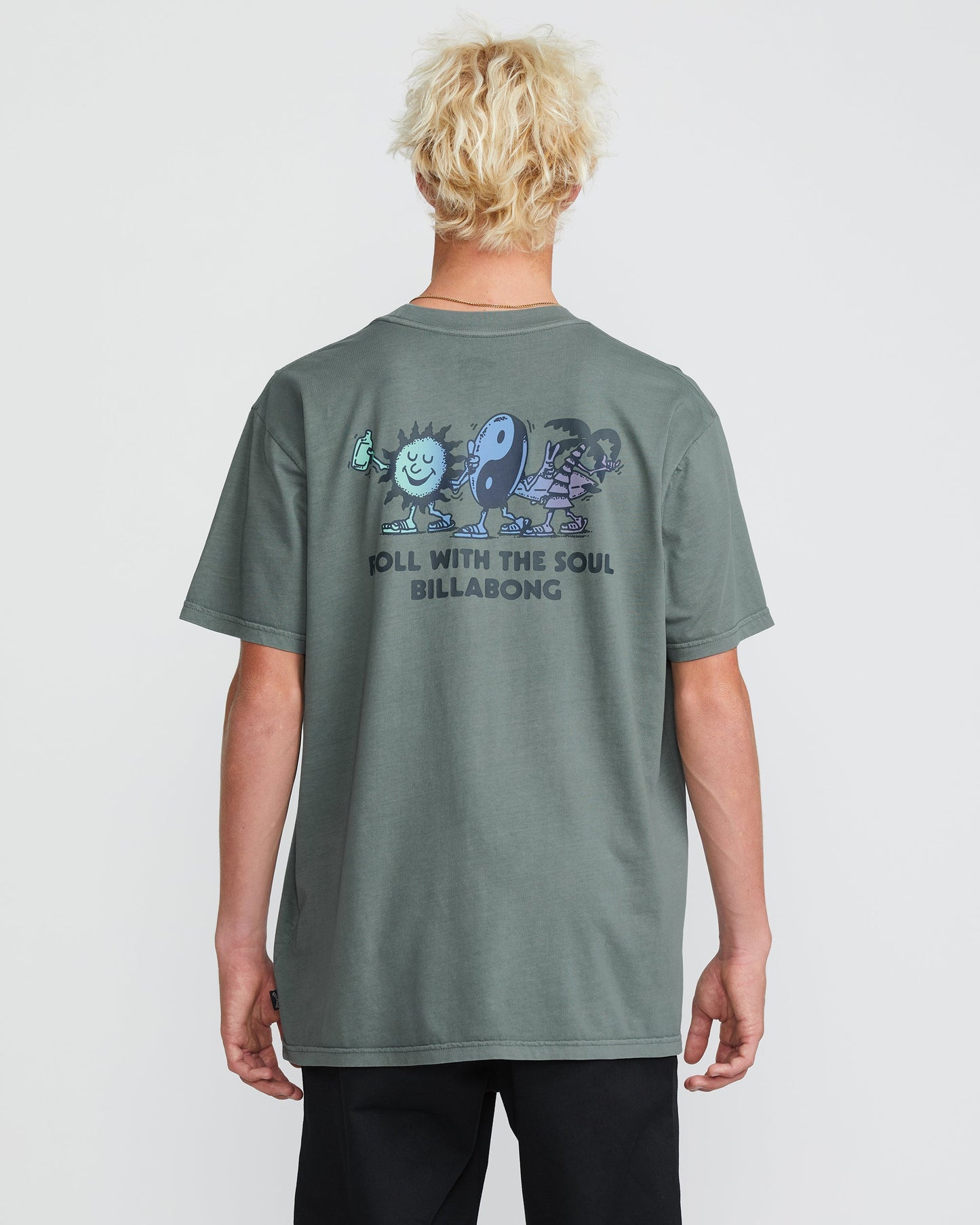 Roll Premium Wave Wash Short Sleeve Tee - Dark Slate