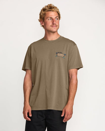 No Vacancy Premium Wave Wash Tee - Brown