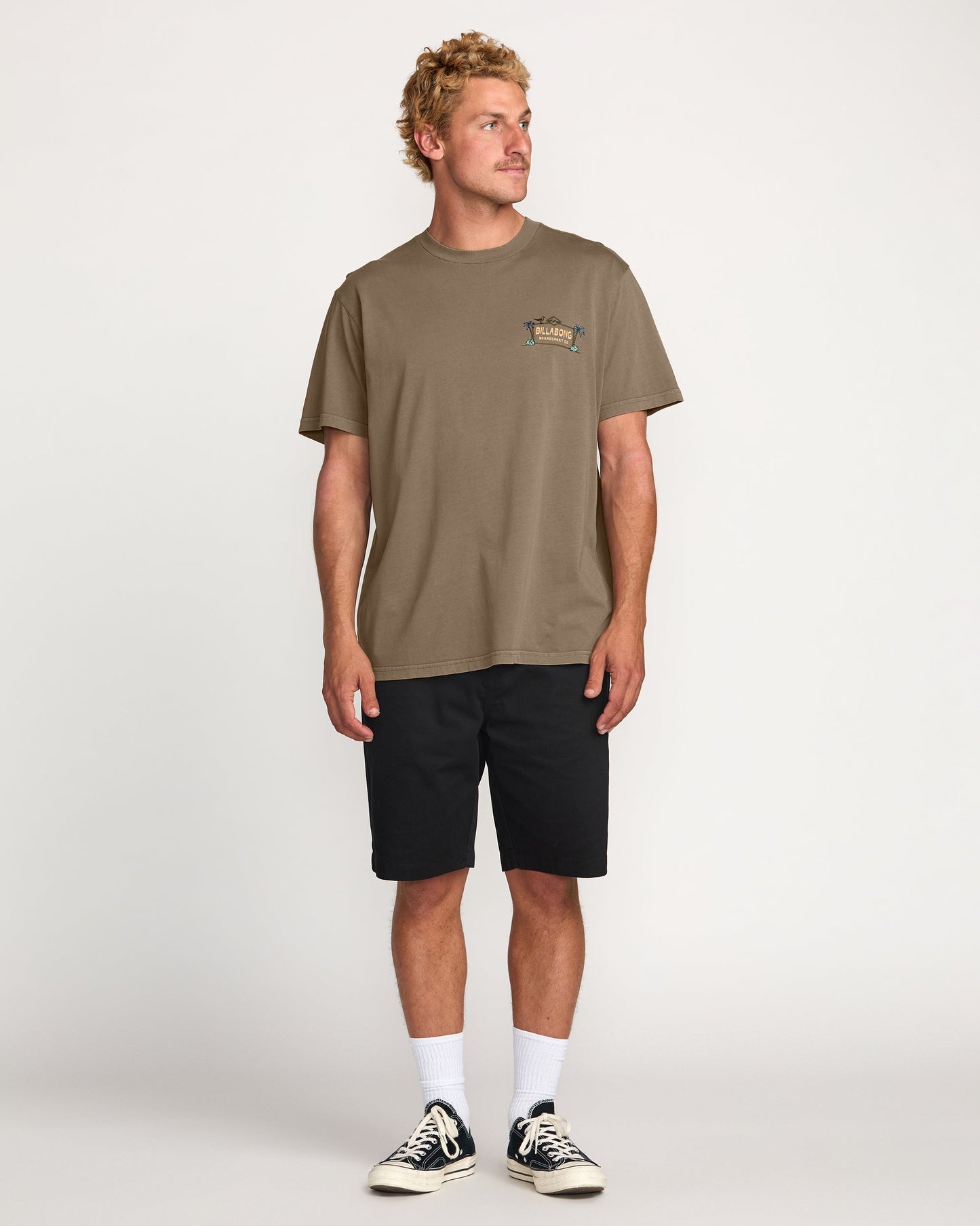 No Vacancy Premium Wave Wash Tee - Brown