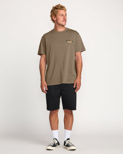 No Vacancy Premium Wave Wash Tee - Brown