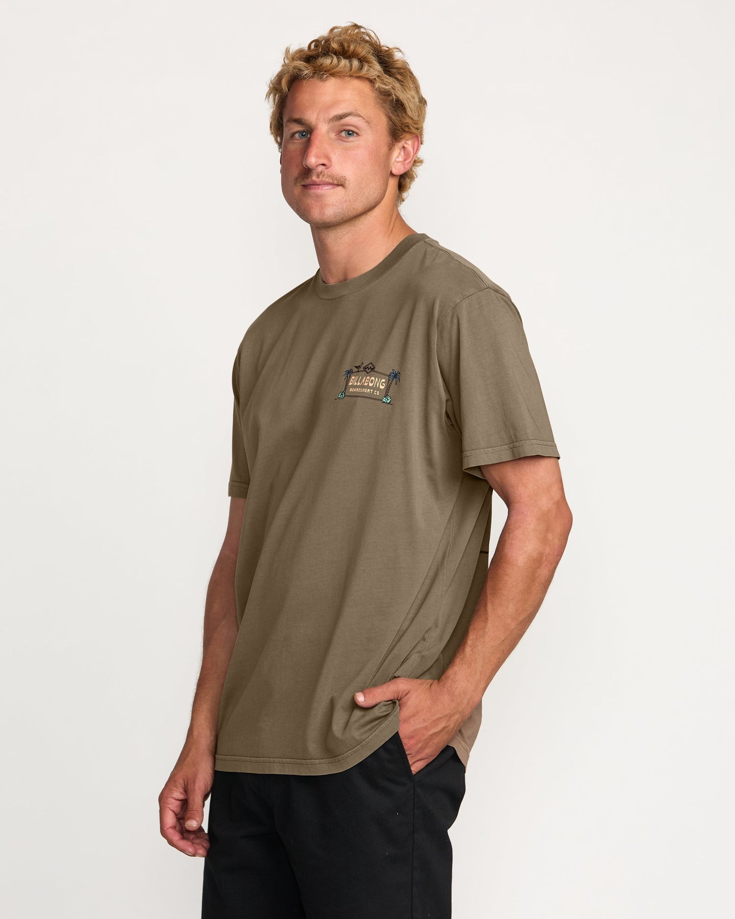 No Vacancy Premium Wave Wash Tee - Brown