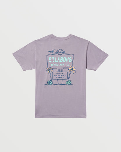No Vacancy Premium Wave Wash Tee - Light Purple