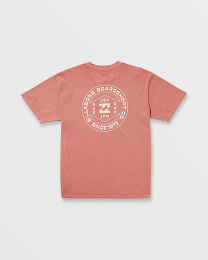 Rotation Premium Wave Wash Tee - Dusty Rose